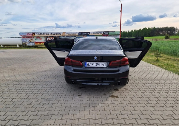 BMW Seria 5 cena 117900 przebieg: 99500, rok produkcji 2017 z Zwoleń małe 326